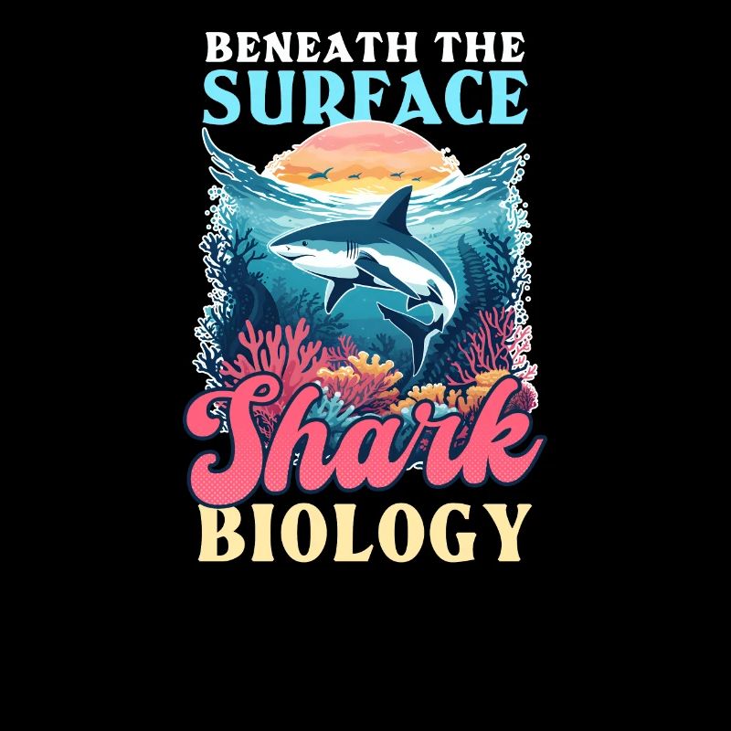 Biologist Shark Lover Beneath Surface: Shark Biolo