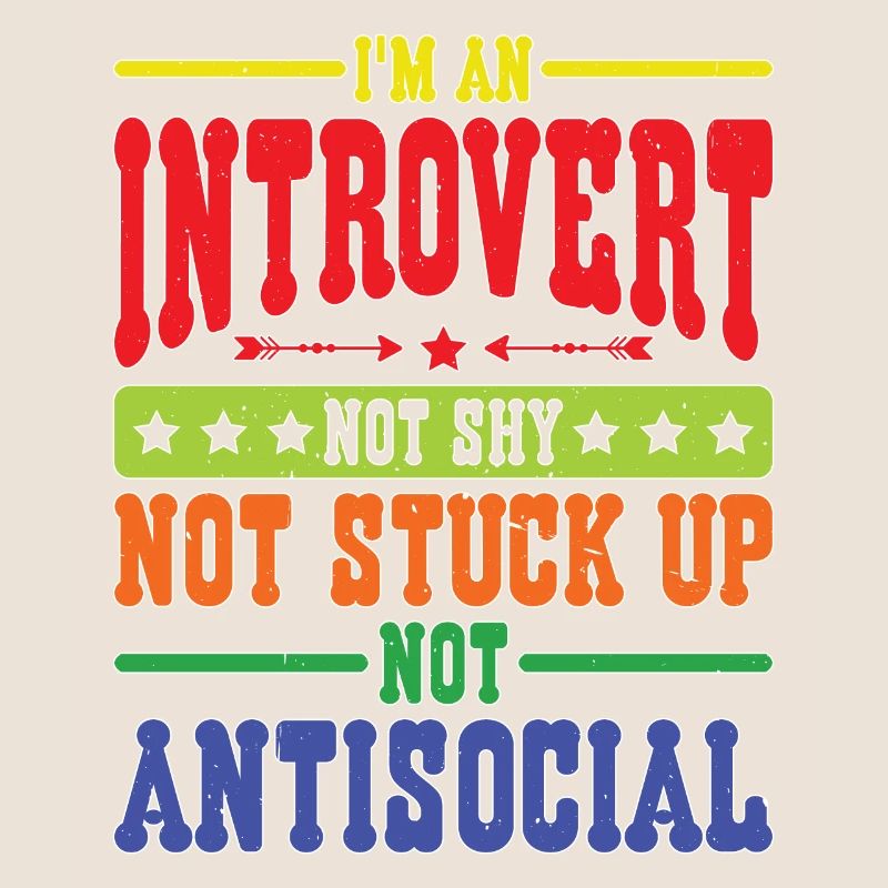 Je suis introverti, pas timide, pas antisocial