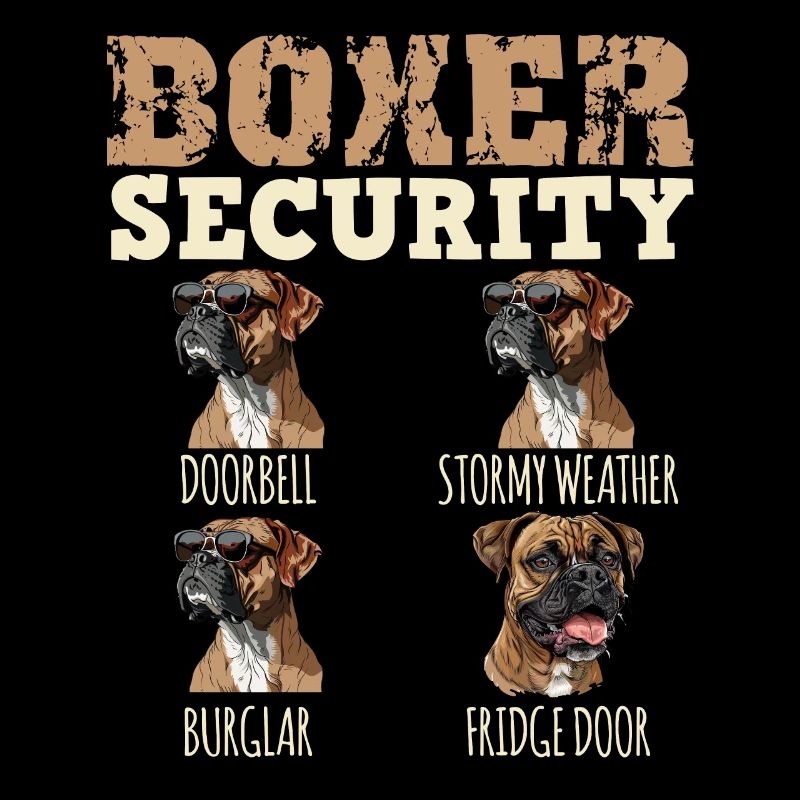 Deutscher Boxer Besitzer BOXER SECURITY Lustiges