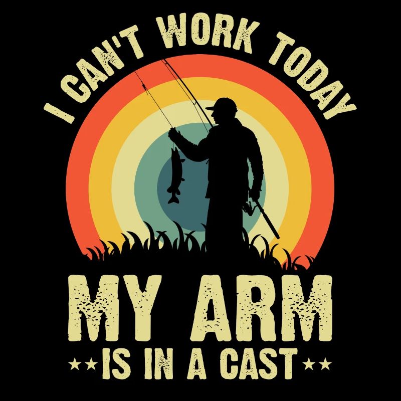 Ich kann heute nicht arbeiten, mein Arm ist eingegipst