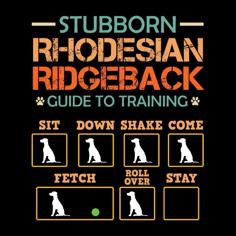 Ridgeback Dog STUBBORN RHODESIAN RIDGEBACK