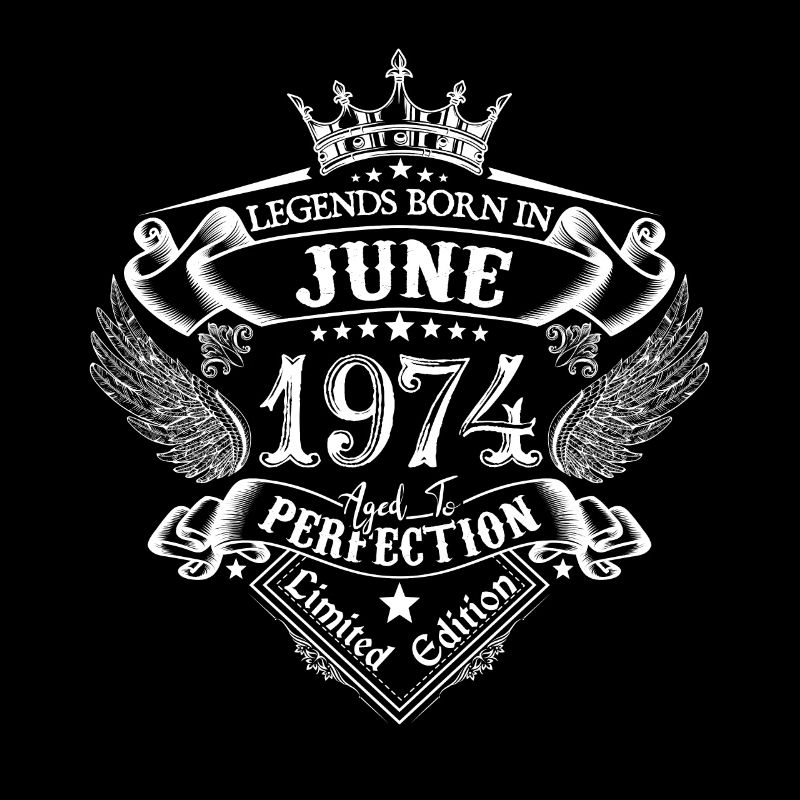 Juni 1974 Geburtstag Juni 1974 Juni Geschenk