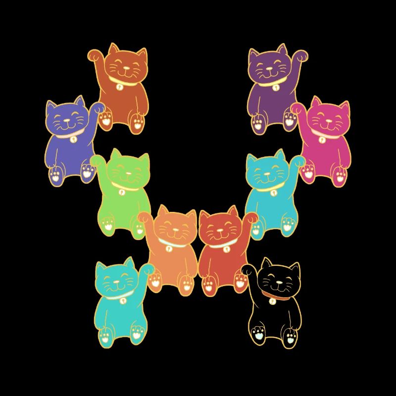 Chats Chat Différents Chatons Colorés Différents