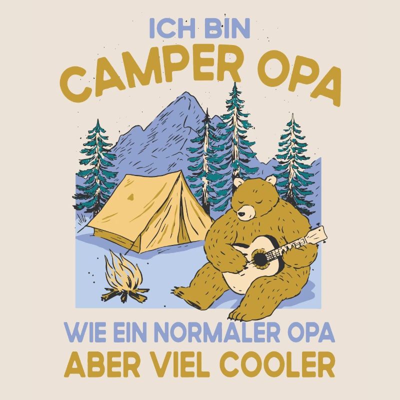 Camping Opa wie ein normaler nur cooler Großvater