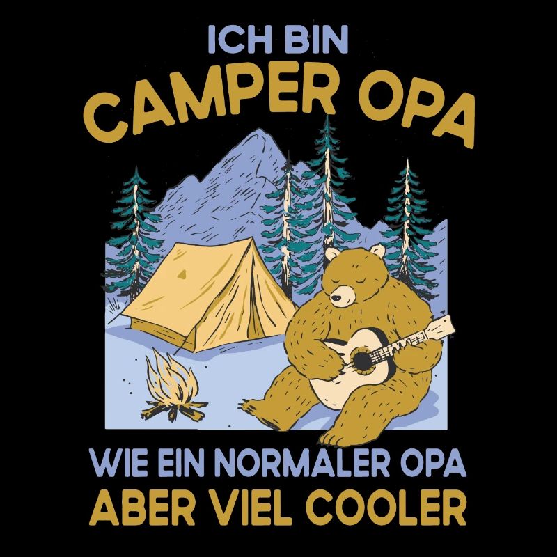 Camping Opa wie ein normaler nur cooler Großvater