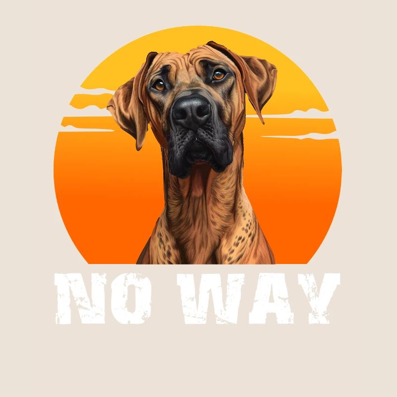 Rhodesian Ridgeback obstinément NON ! Drôle de crête