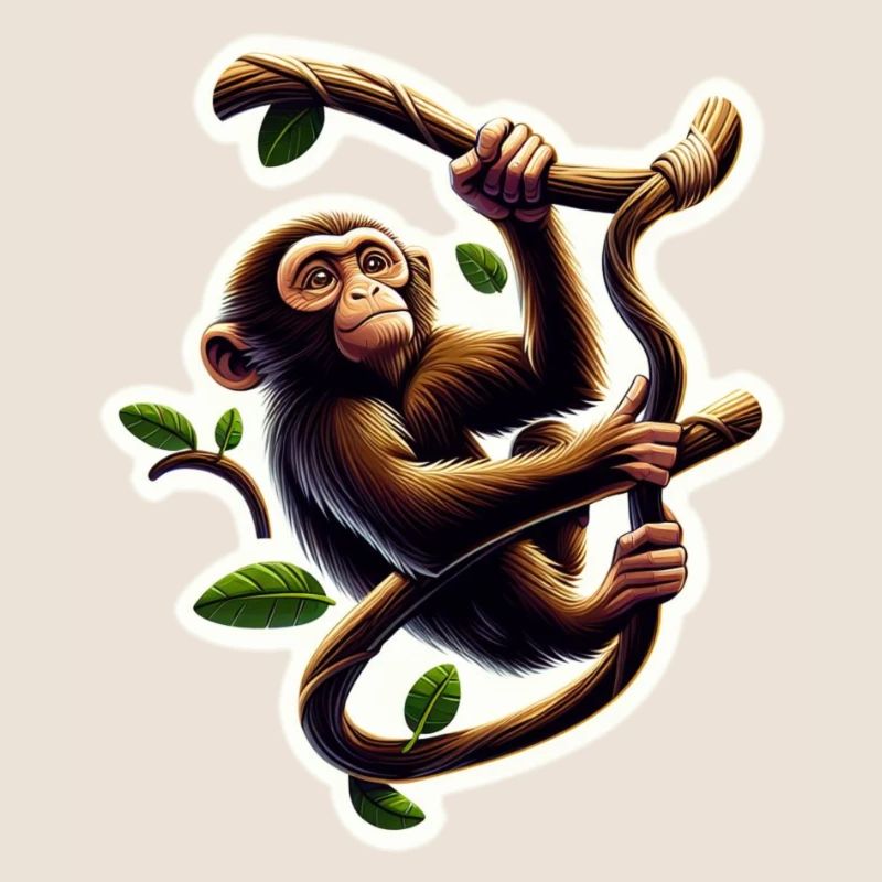 kletternder Affe