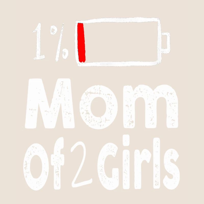 Mutter von 2 Mädchen Lustiger Muttertag