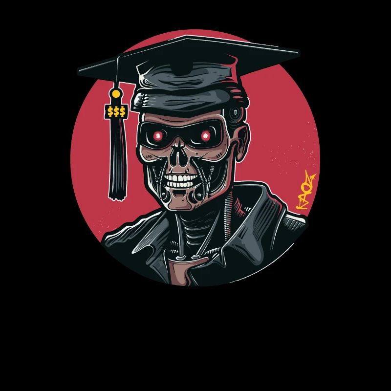 Cyborg-Skelett-Absolvent