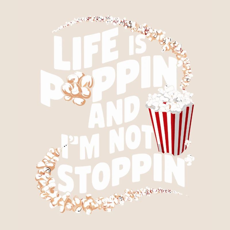 Funny popcorn saying, binge-watching popcorn