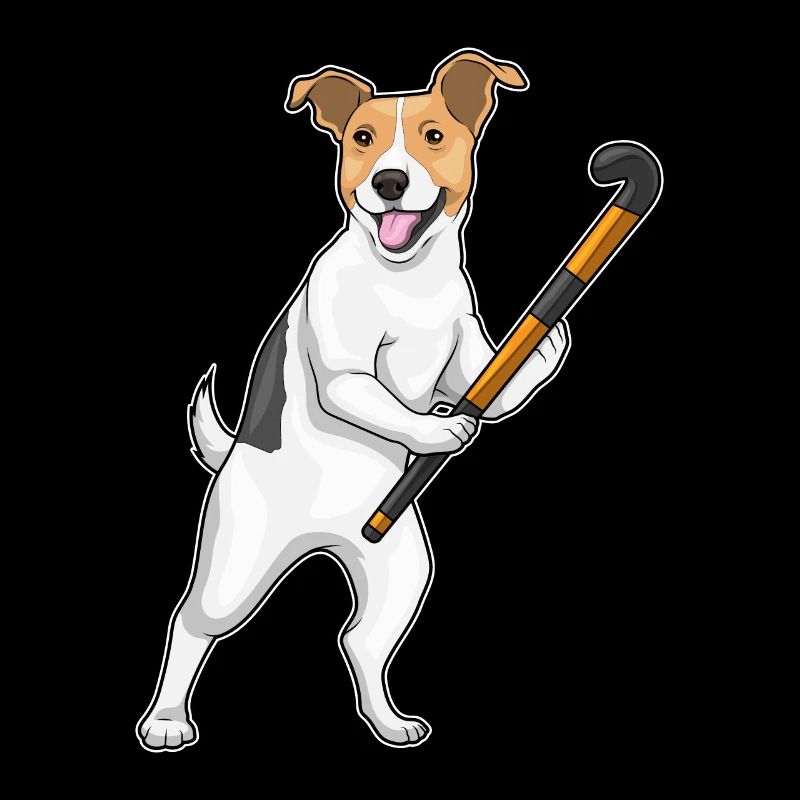 Jack Russel Terrier Hockey Hockeyschläger