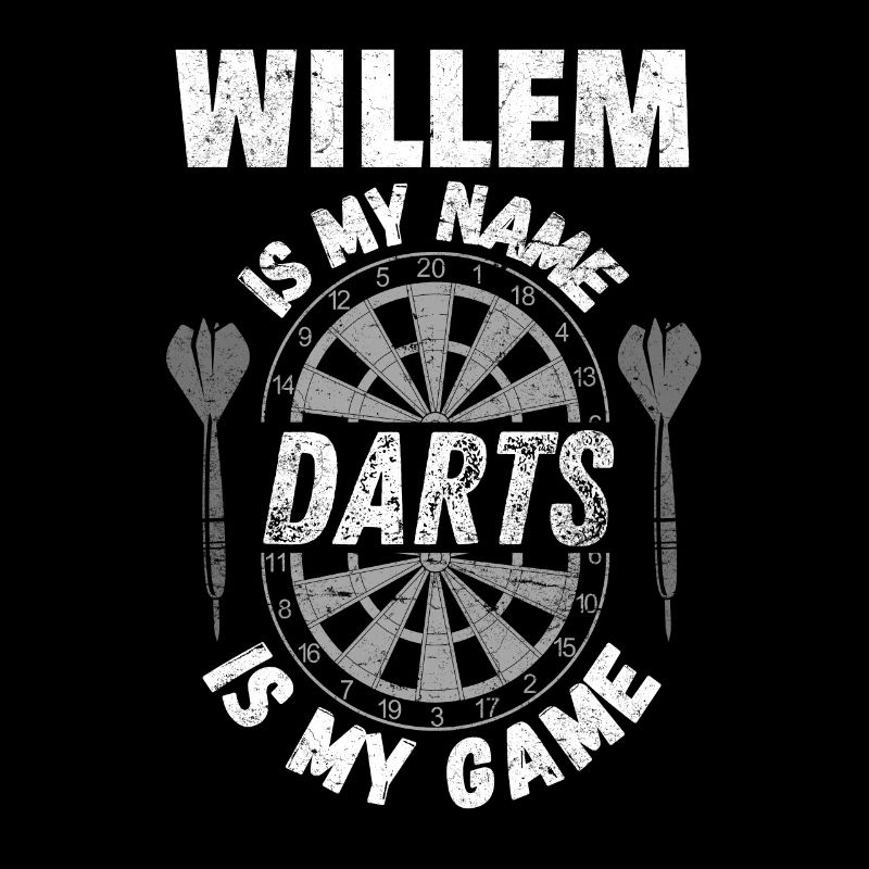 Darts fan, darts player Willem personalised
