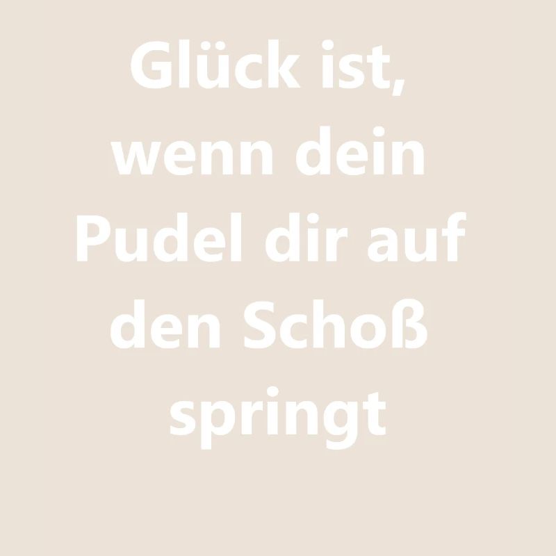 Pudelglücksbringer Geschenk