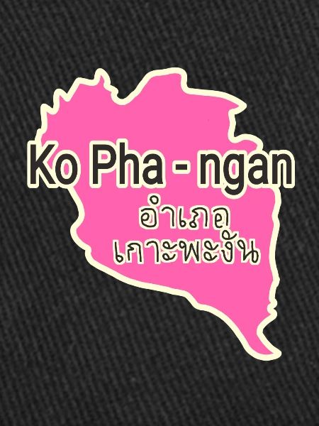 Koh Phangan Island Map