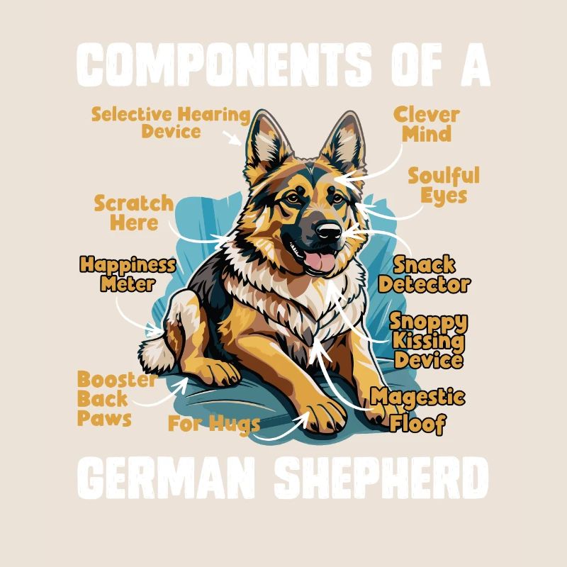 COMPONENTS OF A GERMAN SHEPHERD