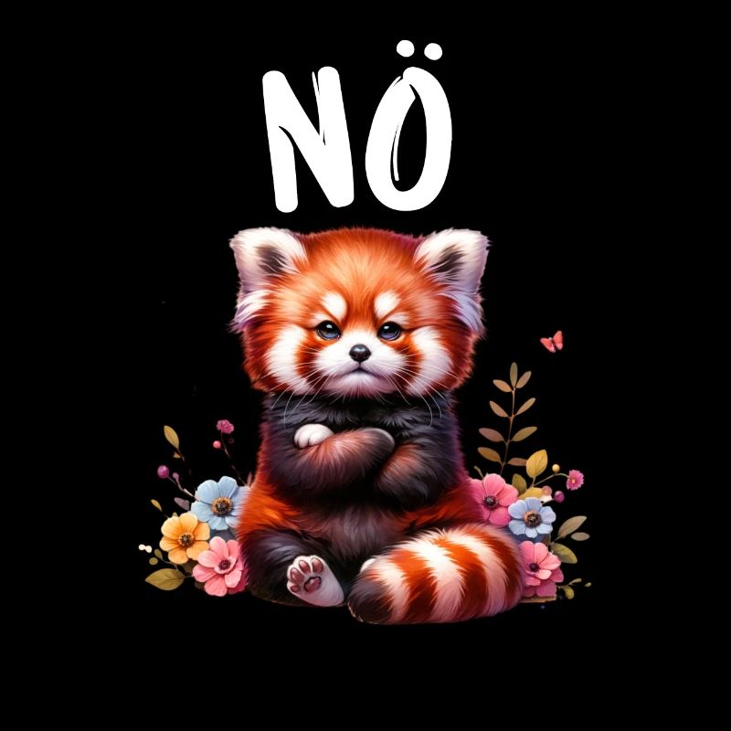 Panda roux Drôle de dicton Nope Renard de Feu