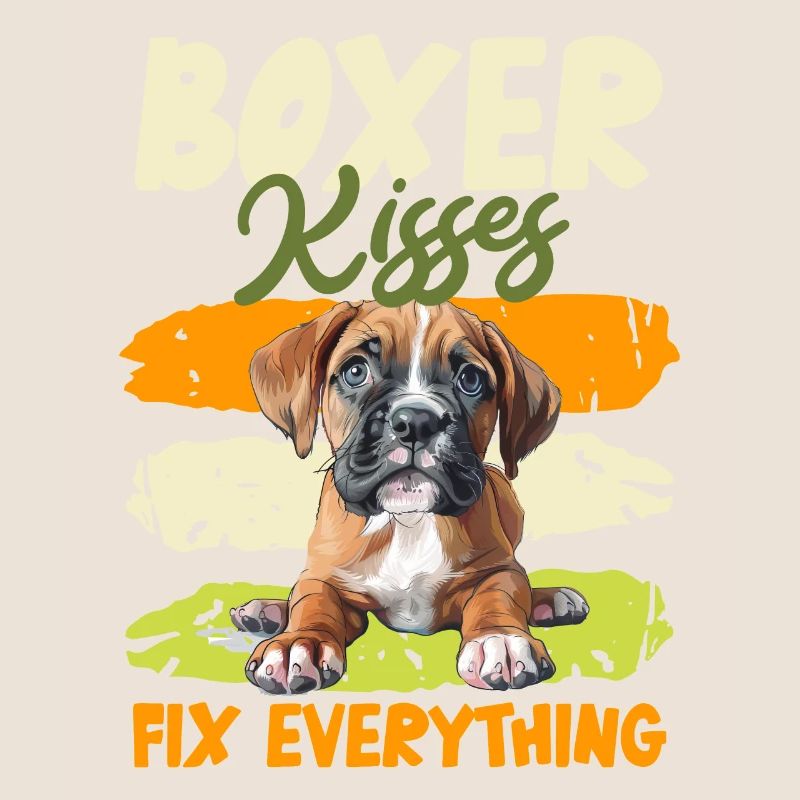 BOXER KISSES FIX EVERYTHING German Boxer