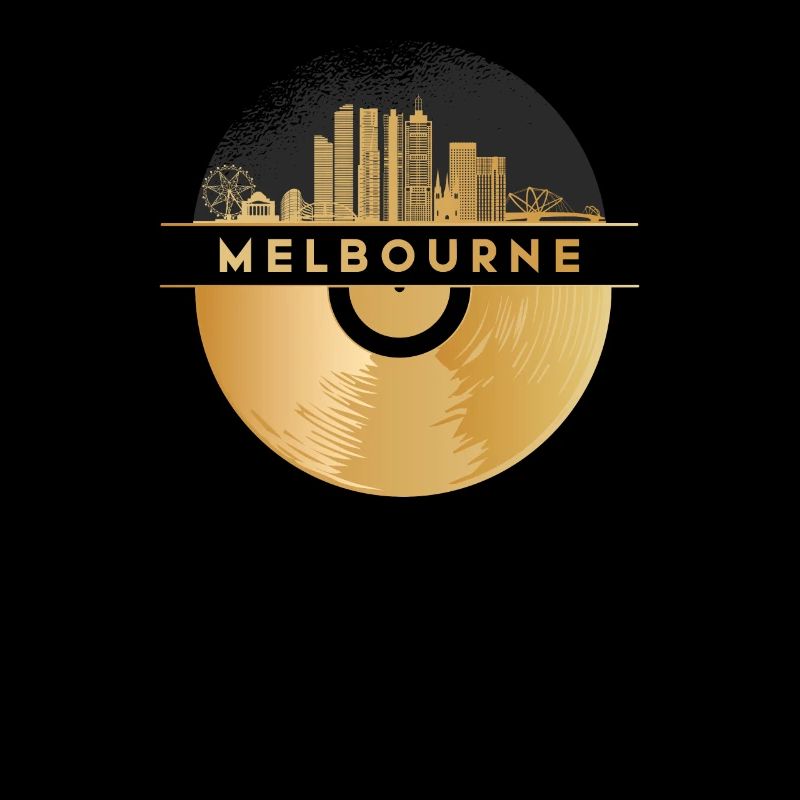Disque vinyle - Skyline-Australie-Melbourne