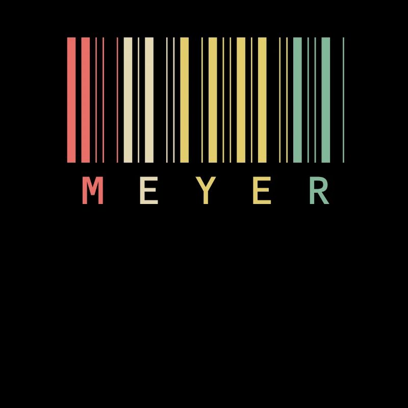 Nom de famille Meyer Code à barres Code à barres Cadeau
