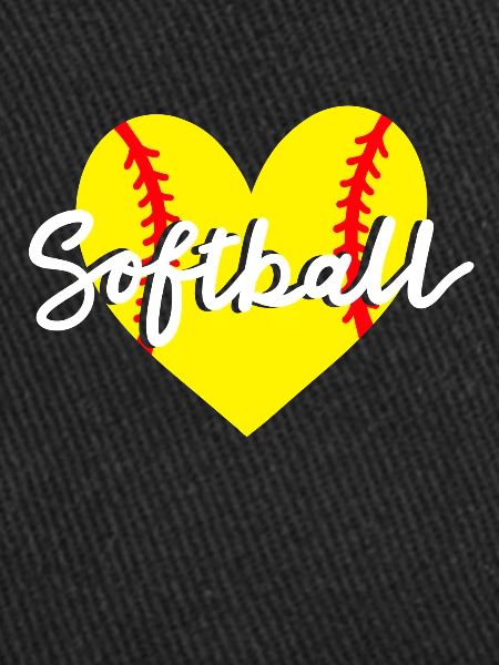 Softball Herz