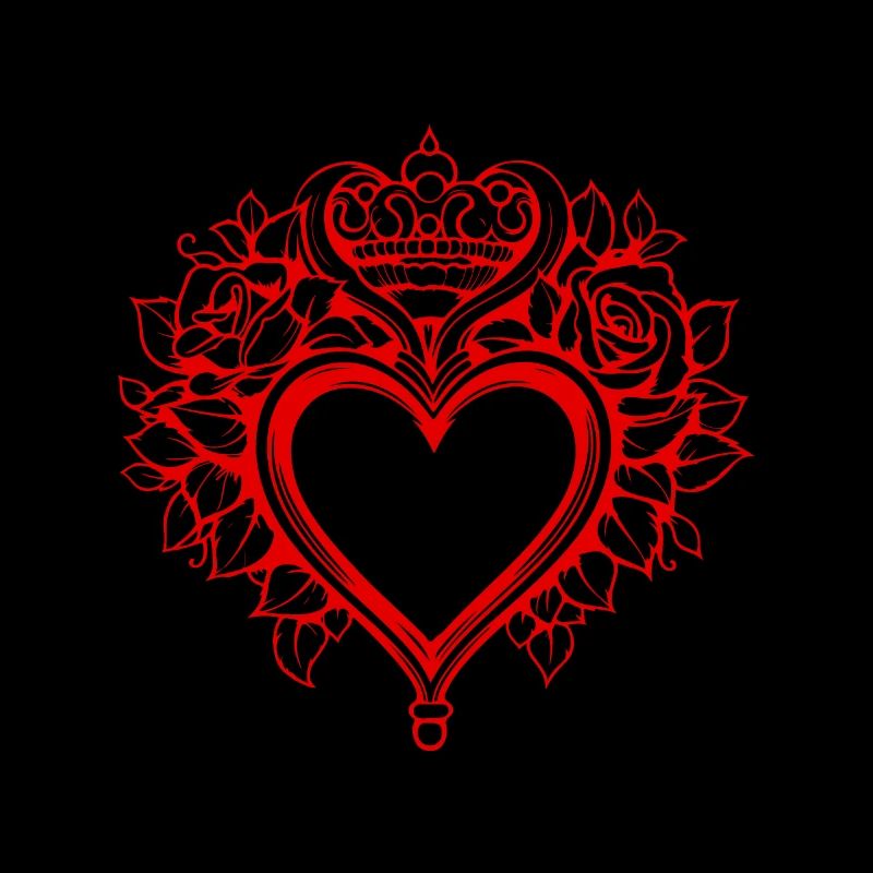 Tatouage de symbole de coeur