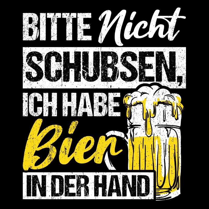 Please don't push I've got beer in my hand