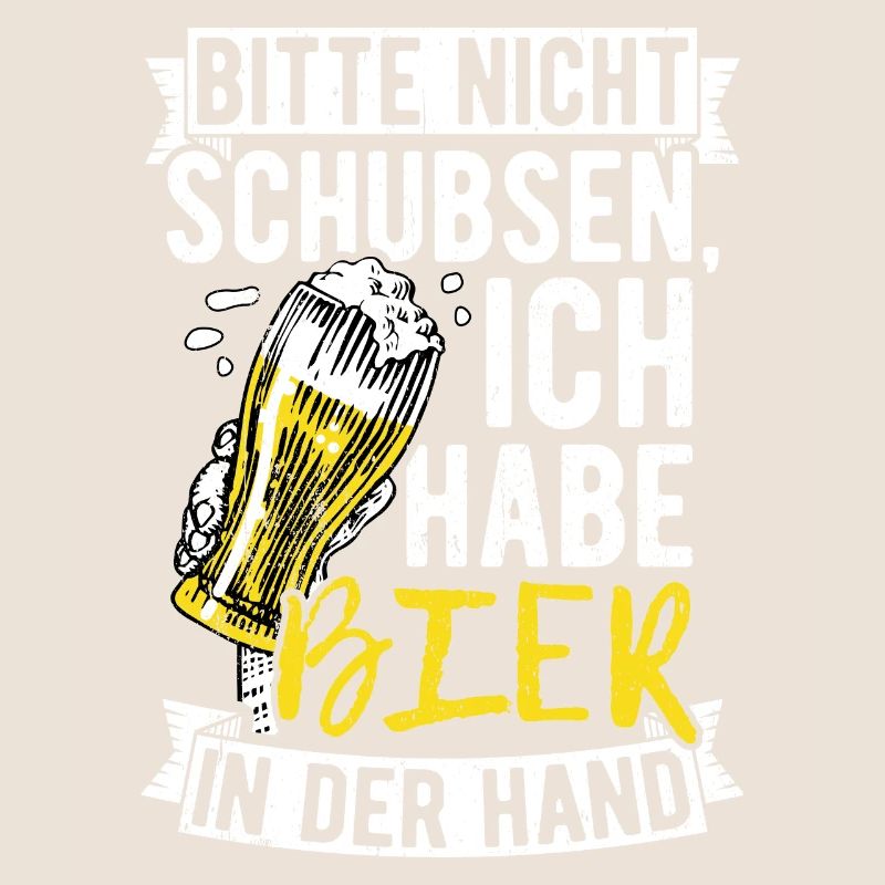 Please don't push I've got beer in my hand