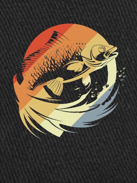 Look rétro graphique poisson