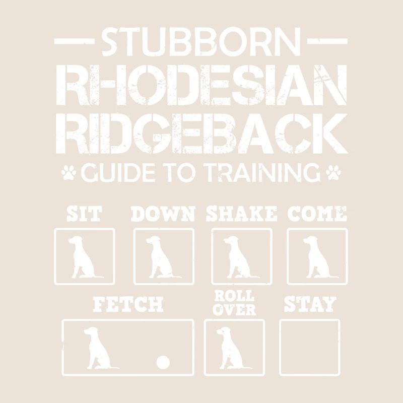 Ridgeback Hund STUBBORN RHODESIAN RIDGEBACK