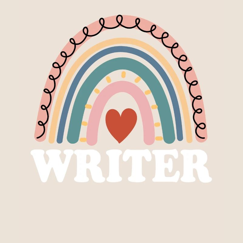 Funny Writer Boho Rainbow Screen Script Writer