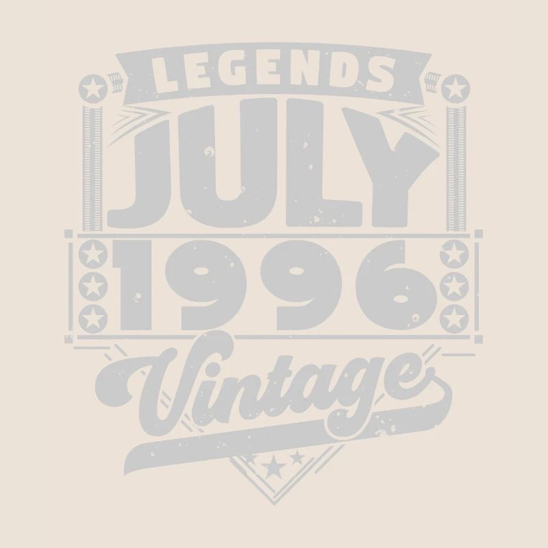 Vintage Geburtstagsgeschenk Juli 1996, Juli.