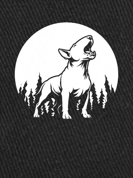 Bull Terrier Hurlement de lune