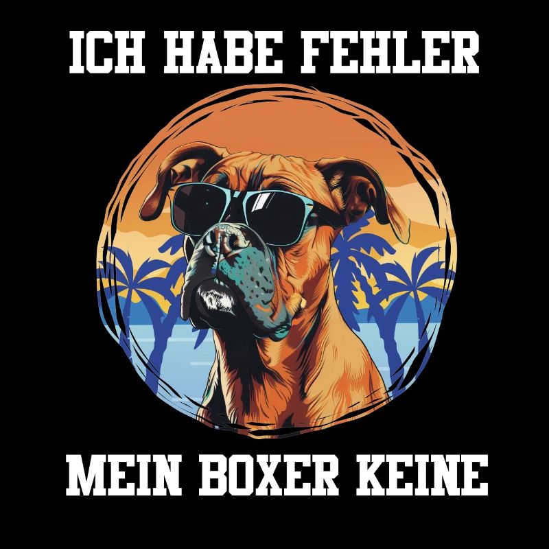Deutscher Boxer HABE FEHLER MEIN BOXER KEINE
