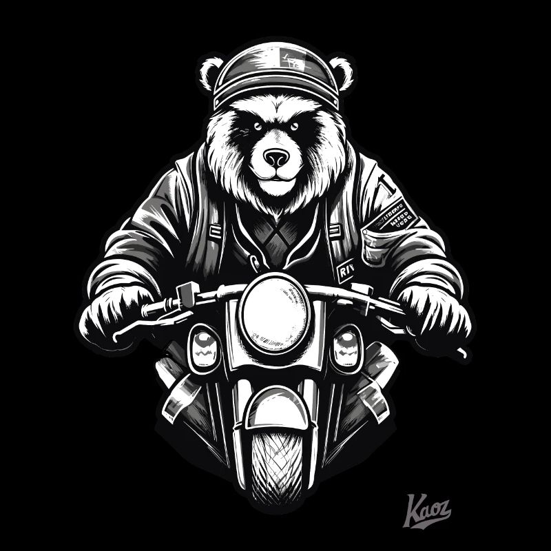 Cool Moto Biker Bear