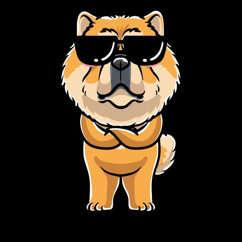 Émoticône de chien Chow chow