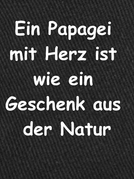 Papagei-Herz-Geschenk