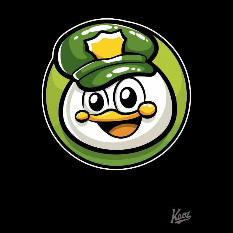 Petit oiseau policier mignon