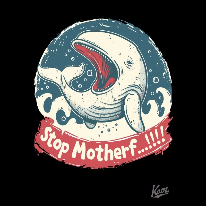 Bedrohte Art: Walfisch, STOP MUTTERF...