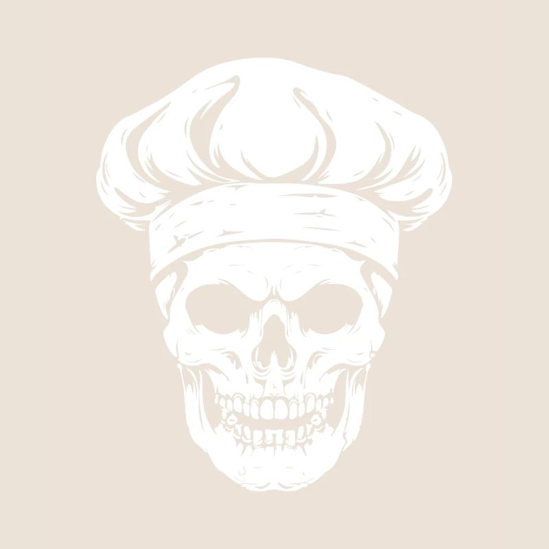 Cook Skull Skeleton Chef