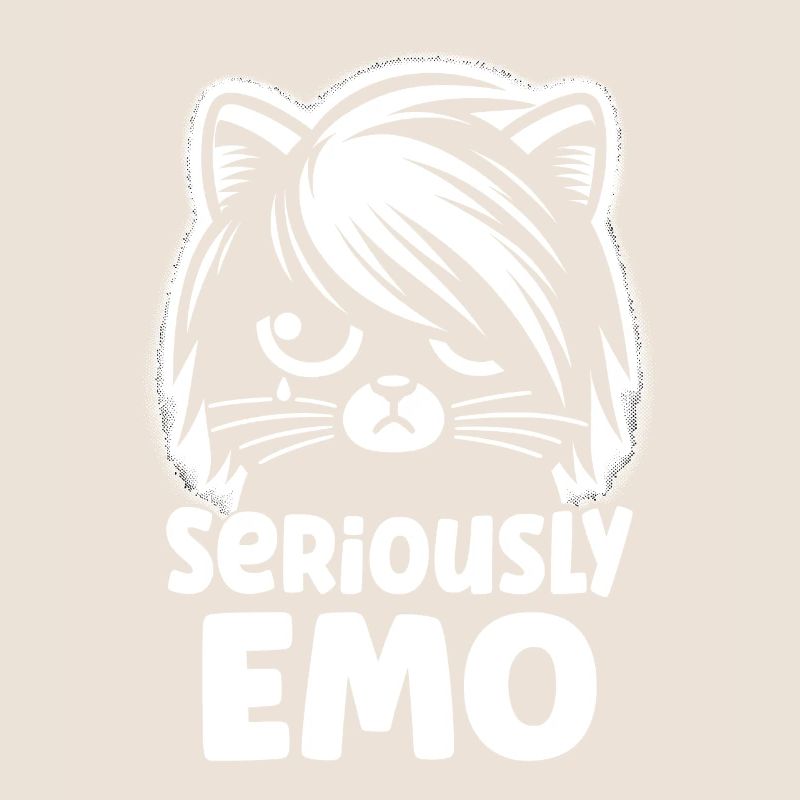 Emo Cat Design for Gothic Cat Lovers and
