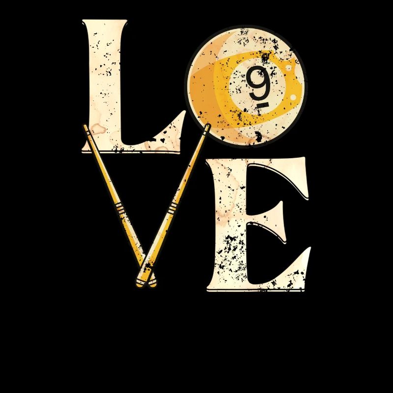 Table de billard « LOVE » Dictons Snooker