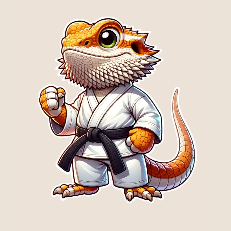 Bartagame Bartagamen Karate Samurai