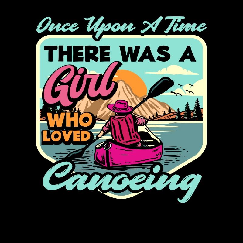 Fille que le canoë aime le canoë