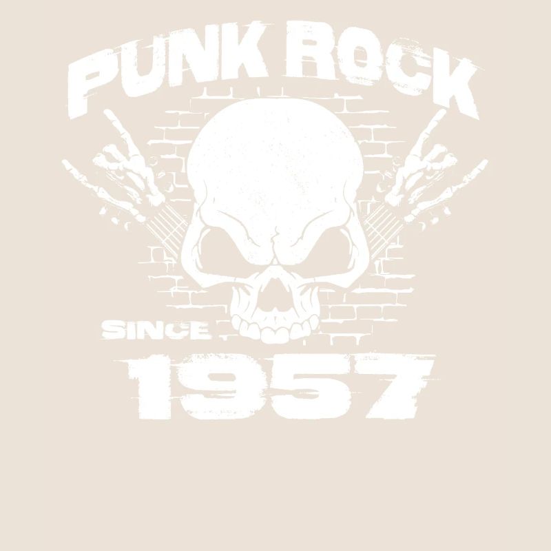 Punk Rock Since 1957 - Skull Rock Hands 67th
