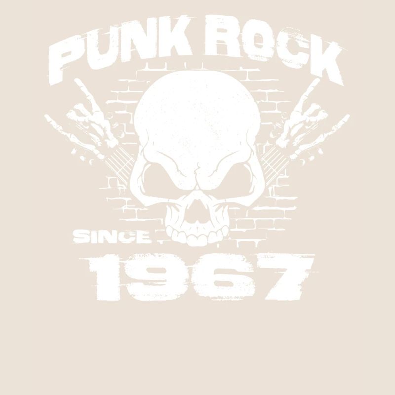 Punk Rock Since 1967 - Skull Rock Hands 57th