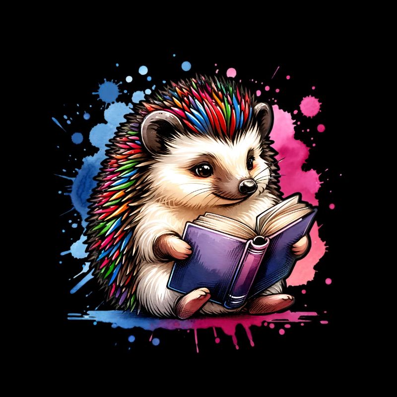 Hedgehogs Reading Books Book