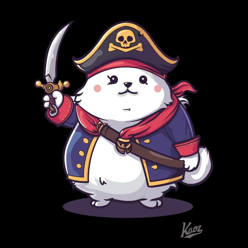 Chat pirate de compagnie moelleux