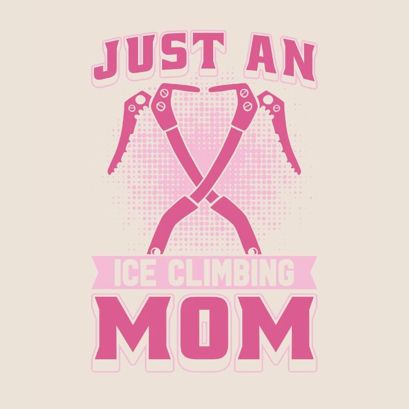 Eisklettern Mutter juste une maman grimpeuse sur glace