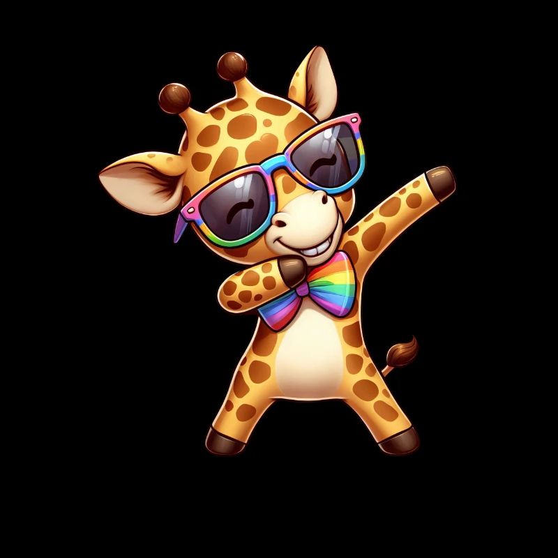 Coole Regenbogen Giraffe dabbing LGBT