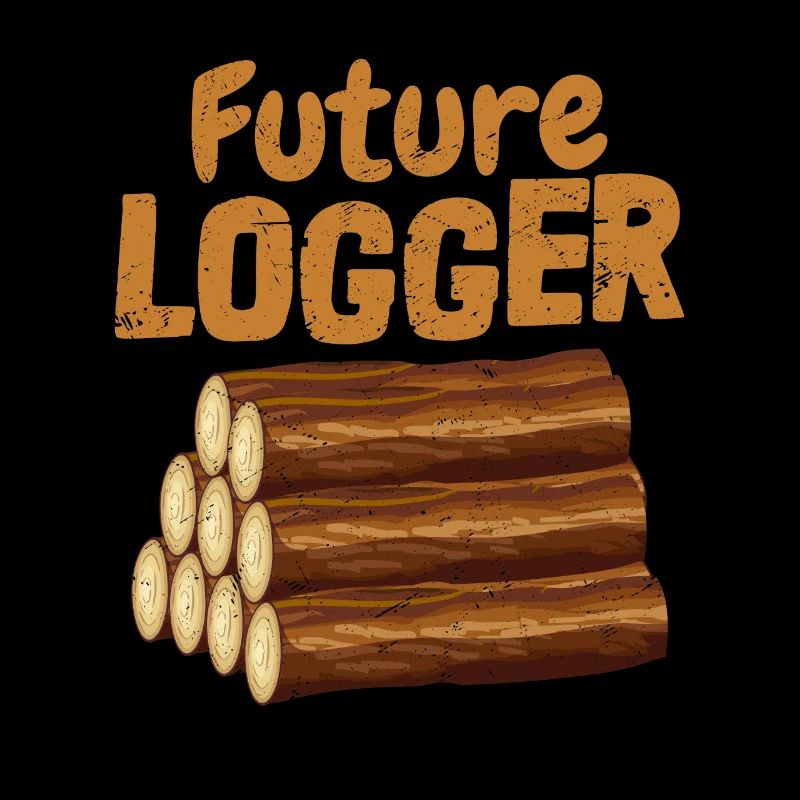 Bûcheron forestier du futur bûcheron